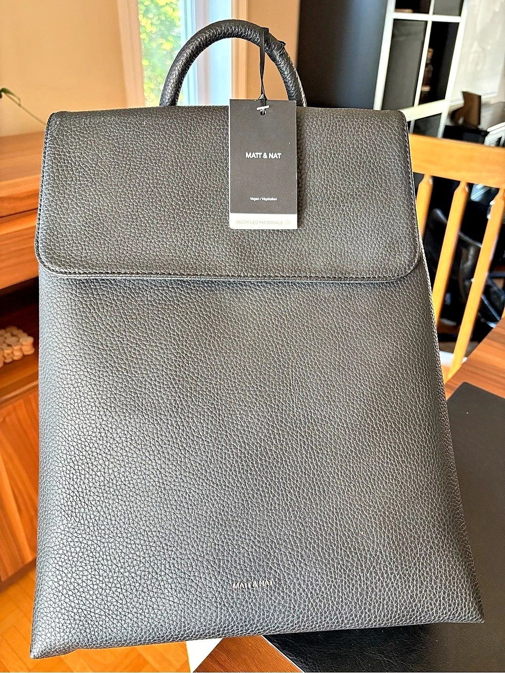 Matt & Nat Vegan Dwell Backpack in Black NWT